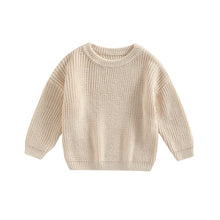 Load image into Gallery viewer, Baby's Clothes Baby Sweater Toddler Knit Sweater Newborn Knitwear Long Sleeve Cotton Baby Pullover Tops