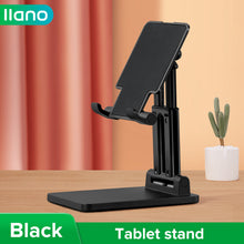 Load image into Gallery viewer, llano Portable Tablet Phone Holder Foldable Adjustable Cellphone Stand Aluminum Alloy Sturdy Desktop Bracket for 4-16 Inch Phone Tablet