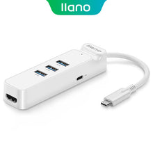 Load image into Gallery viewer, Llano Type-c to HDMI converter MackBook docking stations Type C to USB3.0 HUB PD charging function