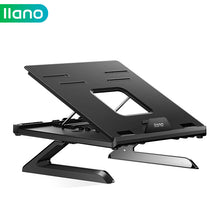 Load image into Gallery viewer, Foldable Laptop Stand with Heat-Vent Portable Adjustable Notebook Riser for 12-17 Inch Laptop Computer Macbook Holder