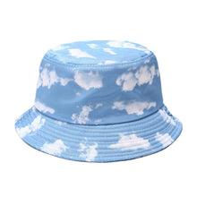 Load image into Gallery viewer, Spring Summer Blue Sky Clouds Flame Bucket Hat for Men Women Outdoor Fashion Hip Hop Fishman Hat Bob Boys Girls Travel Panama