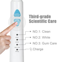 Load image into Gallery viewer, Sonic Electric Toothbrush 3Mode USB Charger Washable Electronic Whitening Teeth Timer Brush Waterproof For Teeth Cleaning
