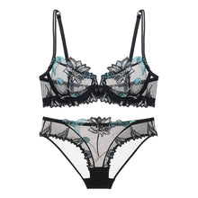 Load image into Gallery viewer, Varsbaby Sexy Floral Lace Underwear Women Ladies Bra Set