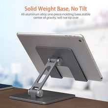 Load image into Gallery viewer, Metal Phone Stand Tablet Stand Adjustable Tabletop Tablet Stand Universal Table Phone Stand