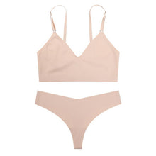 Load image into Gallery viewer, ECMLN M-XL BC Fashion Women Bra Set Panties Sexy Ice Silk Bralette Seamless Fitness Sleep Crop Tops Comfortable Underwear