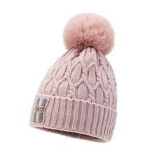 Load image into Gallery viewer, Face-Looking Primary School Student Hat Female 2023 Winter New Korean Fashion Knitted Hat Cycling Sleeve Cap Wool Hat