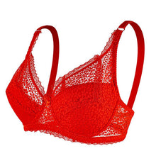 Load image into Gallery viewer, Queenral Underwear Adjustment Thin Section Big Breasts Gathering Ladies Large Size Lace Underwire Bra
