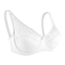 Load image into Gallery viewer, Queenral Sexy Bra Lace Adjustable Bra With Steel Rings Gathering Top Support Breathable Large Size Women's Underwear