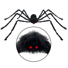 Load image into Gallery viewer, 30cm/50cm/75cm/90cm/125cm/150cm/200cm Black Spider Halloween Decoration Haunted House Prop Indoor Outdoor Giant Decor