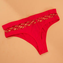 Load image into Gallery viewer, Hollow Out Fish Net Panties Sexy Thongs Seamless Mid Waist Knickers Women's Underwear