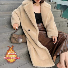 Load image into Gallery viewer, Faux Fur Warm Long Coat Long Sleeve Female Thick Teddy Bear Coat Casual Loose Oversize Outwears