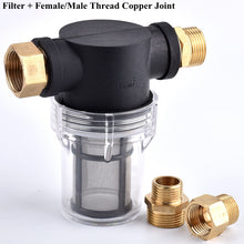 Load image into Gallery viewer, 1/2 3/4 Inch Tuinslang Filter Hogedrukreinigers Pomp Inlaat Filter Watering Irrigatie Messing Pijp Connector Aquarium Zeef