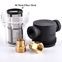 Load image into Gallery viewer, 1/2 3/4 Inch Tuinslang Filter Hogedrukreinigers Pomp Inlaat Filter Watering Irrigatie Messing Pijp Connector Aquarium Zeef
