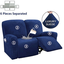 Load image into Gallery viewer, 1 2 3 Seater Recliner Sofa Cover Elastic All-inclusive Massage Sofa Slipcover for Living Room Suede Lounger Armchair Couch Cover