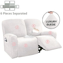 Load image into Gallery viewer, Recliner Sofa Cover Elastic All-inclusive Massage Sofa Slipcover for Living Room Suede Lounger Armchair Couch Cover