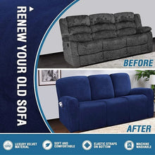 Load image into Gallery viewer, 1 2 3 Seater Recliner Sofa Cover Elastic All-inclusive Massage Sofa Slipcover for Living Room Suede Lounger Armchair Couch Cover