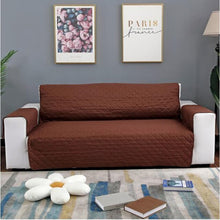 Load image into Gallery viewer, 1/2/3 Seaters Reversible Quilted Sofa Cover Waterproof Furniture Couch Protector Recliner Armchair Slipcovers Pet Dog Kids Mat
