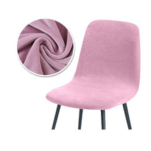 Load image into Gallery viewer, 1/2/4/6 Velvet Short Back Chair Cover Stretch Slipcovers Elastic Seat Chair Covers Dining Room Bar Office Party Banquate