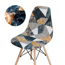 Load image into Gallery viewer, Seat Cover For Shell Chair Diamond Plaid Mid-Century Armless Shell Chair Cover Banquet Home Slipcover