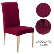 Load image into Gallery viewer, 1/2/4/6pcs Dining Chair Cover Jacquard Spandex Slipcover Protector Case Stretch for Kitchen Chair Seat Hotel Banquet Elastic