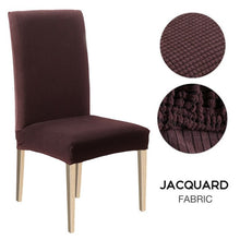 Load image into Gallery viewer, 1/2/4/6pcs Dining Chair Cover Jacquard Spandex Slipcover Protector Case Stretch for Kitchen Chair Seat Hotel Banquet Elastic