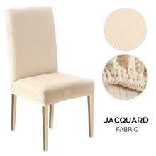 Load image into Gallery viewer, 1/2/4/6pcs Dining Chair Cover Jacquard Spandex Slipcover Protector Case Stretch for Kitchen Chair Seat Hotel Banquet Elastic