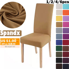 Load image into Gallery viewer, 1/2/4/6Pcs Chair Cover Home Spandex Stretch Elastic Slipcovers Chair Covers For Kitchen Dining Room Wedding Banquet Home