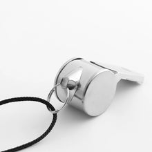 Load image into Gallery viewer, 1/2/5Pcs Stainless Steel With Rope Referee Whistles Party Training School Sport Game Soccer Basketball Rugby Cheerleading Tools