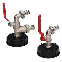 Load image into Gallery viewer, S60 Coarse Thread IBC Tank Tap Connecter x 16mm 1/2'' 3/4'' Water Coupling Adapter Garden Home Replacement Valve Fitting Faucet