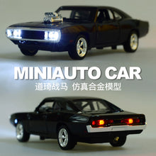 Load image into Gallery viewer, 1/32 Diecasts & Toy Vehicles the fast and the Furious Dodge Car Model With Sound&Light Collection Car Toys For Boy Children Gift