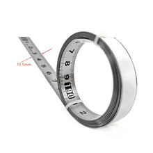 Load image into Gallery viewer, 1-5m Stainless Steel Miter Track Tape Measure Self Adhesive Metric Scale Ruler Rust-Proof Durable And Wear-Resistan Ruler