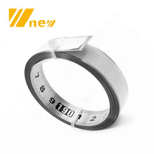Load image into Gallery viewer, 1-5m Stainless Steel Miter Track Tape Measure Self Adhesive Metric Scale Ruler Rust-Proof Durable And Wear-Resistan Ruler
