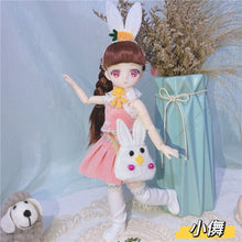 Load image into Gallery viewer, 1/6 Bjd Anime Doll Full Set 28cm Cute Comic Face Doll Toys with Clothes Accessories Girl Dress Up Toy for Children