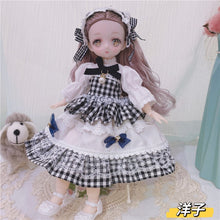 Load image into Gallery viewer, 1/6 Bjd Anime Doll Full Set 28cm Cute Comic Face Doll Toys with Clothes Accessories Girl Dress Up Toy for Children