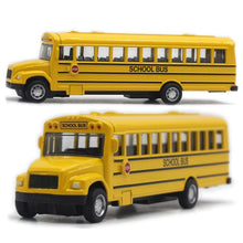 Load image into Gallery viewer, 1/64 Optic Alloy Inertial School Bus Model Car Model Pull Back Toys Music Cars Vehicle Gifts Kids Boy Toys For Children Birthday