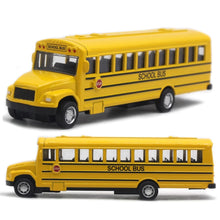 Load image into Gallery viewer, 1/64 Optic Alloy Inertial School Bus Model Car Model Pull Back Toys Music Cars Vehicle Gifts Kids Boy Toys For Children Birthday