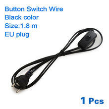 Load image into Gallery viewer, 1.8m 2-Core-Power-Supply-Cable Lamp-Connector Power-Controller Extension LED-Test-Light-Wire Button-Switch EU-Plug 220V 110V