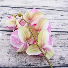 Load image into Gallery viewer, 5pcs 1 Bundle(6 Heads) Plastic Butterfly Orchid Vases for Home Decor Wedding Decorative Plants Christmas Gifts Box Artificial Flowers
