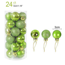 Load image into Gallery viewer, 1box Christmas Balls Christmas Tree Ornaments Ball Xmas Hanging Tree Pendants Home Party Decor New Year Gift Noel Navidad