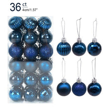 Load image into Gallery viewer, 1box Christmas Balls Christmas Tree Ornaments Ball Xmas Hanging Tree Pendants Home Party Decor New Year Gift Noel Navidad