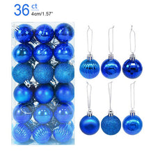 Load image into Gallery viewer, 1box Christmas Balls Christmas Tree Ornaments Ball Xmas Hanging Tree Pendants Home Party Decor New Year Gift Noel Navidad