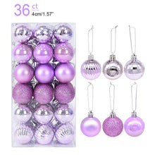 Load image into Gallery viewer, 1box Christmas Balls Christmas Tree Ornaments Ball Xmas Hanging Tree Pendants Home Party Decor New Year Gift Noel Navidad