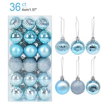 Load image into Gallery viewer, 1box Christmas Balls Christmas Tree Ornaments Ball Xmas Hanging Tree Pendants Home Party Decor New Year Gift Noel Navidad