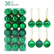 Load image into Gallery viewer, 1box Christmas Balls Christmas Tree Ornaments Ball Xmas Hanging Tree Pendants Home Party Decor New Year Gift Noel Navidad