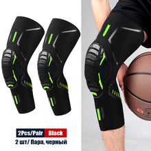 Load image into Gallery viewer, 1Pair Fitness Anti-Collision Leg Pads Brace Elastic Knee Cover for Outdoor Sports Riding Basketball Protective Gear Men Women