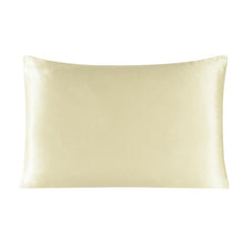 Load image into Gallery viewer, 1 Pair Mulberry Silk Pillowcase with Hidden Zipper Nature Pillow Case for Healthy Standard Queen King
