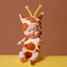Load image into Gallery viewer, 1 Pieces Sleep Baby Doll Cute Animal Baby Doll 3.5inch Height Simulated Reborn Baby for Children's Toy with Clothes