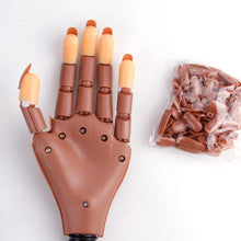 Load image into Gallery viewer, 1 Practice False Hand+100pcs Nail Tip Flexible Holder Adjustable DIY Nail Art Model Hand Manicure Tool Training Supply Movable