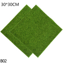 Load image into Gallery viewer, 1Pcs 15cm/30cm Artificial Grassland Simulation Moss Lawn Turf Fake Green Grass Mat Carpet DIY Micro Landscape Home Floor Decor
