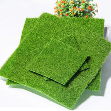 Load image into Gallery viewer, 1Pcs 15cm/30cm Artificial Grassland Simulation Moss Lawn Turf Fake Green Grass Mat Carpet DIY Micro Landscape Home Floor Decor